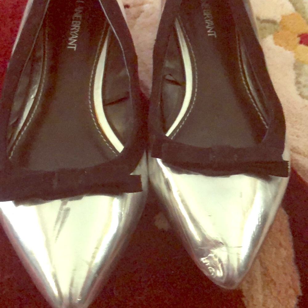 Silver dress shoes